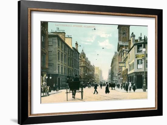 Sauchiehall Street, Glasgow, Scotland-null-Framed Art Print