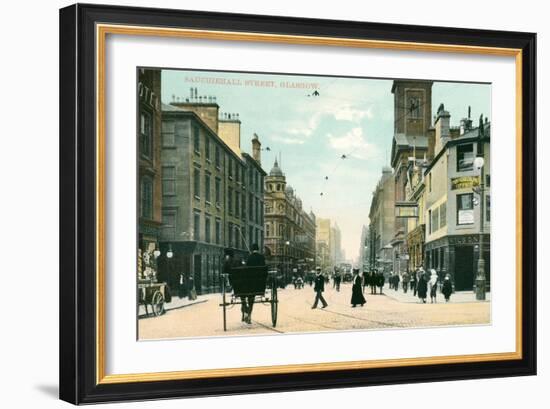 Sauchiehall Street, Glasgow, Scotland-null-Framed Art Print