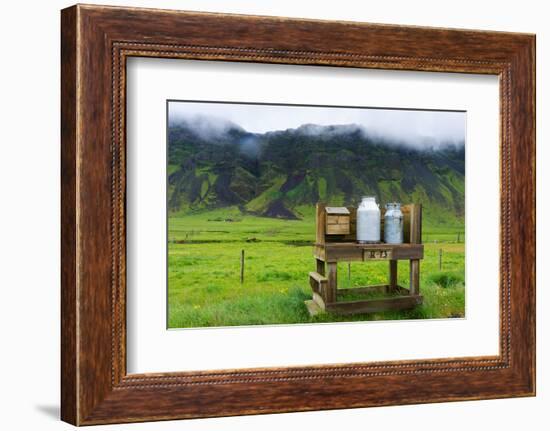 Saudhusvšllur, Milk Churns-Catharina Lux-Framed Photographic Print