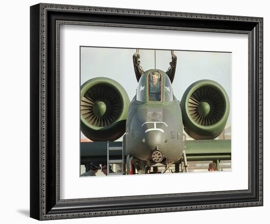 Saudi Arabia Army U.S. Airforce A10 Warthog Tank-Killer Kuwait Crisis-Bob Daugherty-Framed Photographic Print