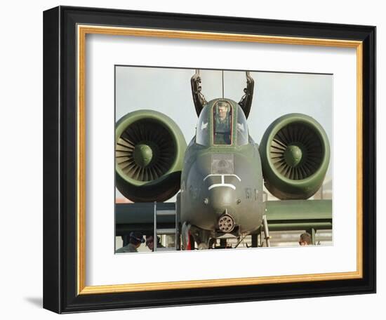 Saudi Arabia Army U.S. Airforce A10 Warthog Tank-Killer Kuwait Crisis-Bob Daugherty-Framed Photographic Print