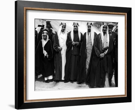 Saudi Arabian Delegates Arriving in San Francisco-Ralph Crane-Framed Photographic Print