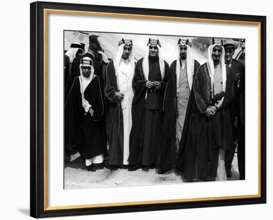 Saudi Arabian Delegates Arriving in San Francisco-Ralph Crane-Framed Photographic Print