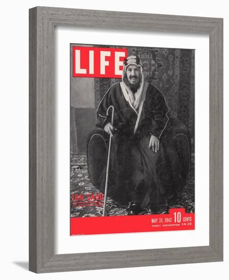 Saudi King Ibn Saud, May 31, 1943-Bob Landry-Framed Photographic Print