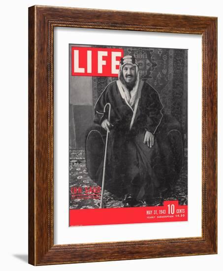 Saudi King Ibn Saud, May 31, 1943-Bob Landry-Framed Photographic Print