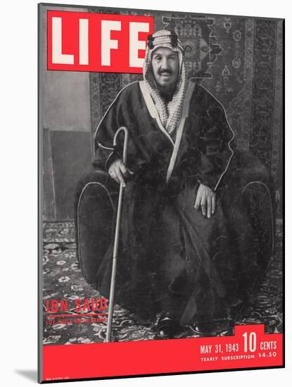 Saudi King Ibn Saud, May 31, 1943-Bob Landry-Mounted Photographic Print