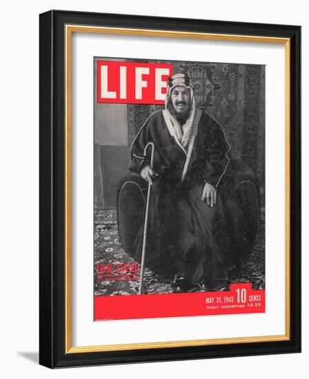 Saudi King Ibn Saud, May 31, 1943-Bob Landry-Framed Photographic Print