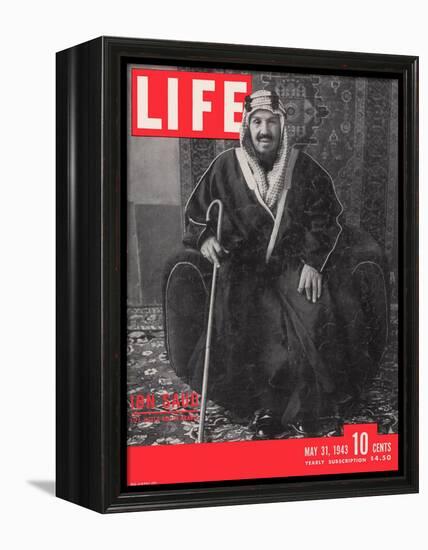 Saudi King Ibn Saud, May 31, 1943-Bob Landry-Framed Premier Image Canvas