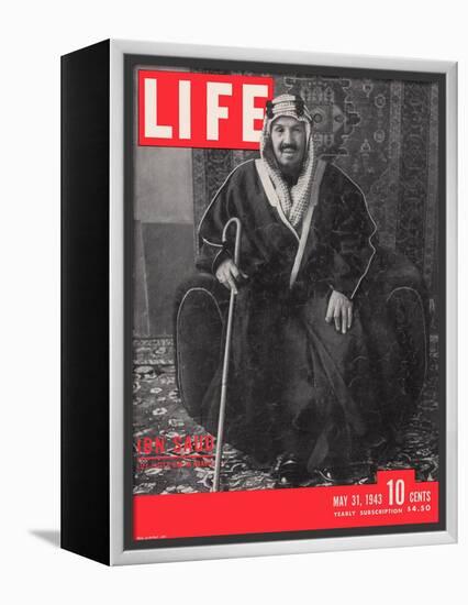 Saudi King Ibn Saud, May 31, 1943-Bob Landry-Framed Premier Image Canvas