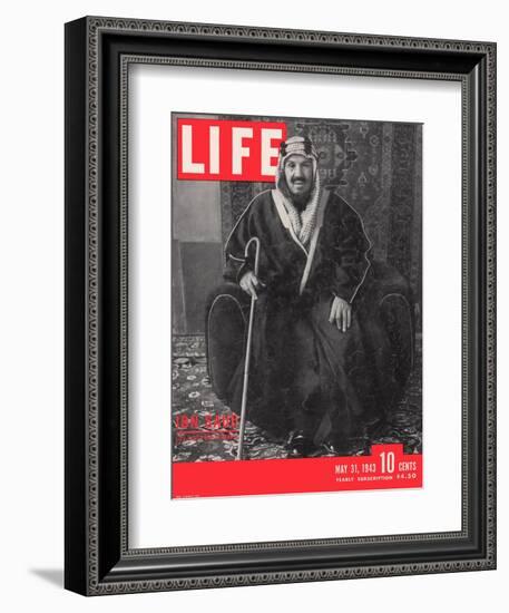 Saudi King Ibn Saud, May 31, 1943-Bob Landry-Framed Photographic Print