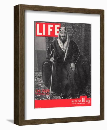 Saudi King Ibn Saud, May 31, 1943-Bob Landry-Framed Photographic Print