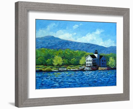 Saugerties Lighthouse on the Hudson River-Patty Baker-Framed Art Print