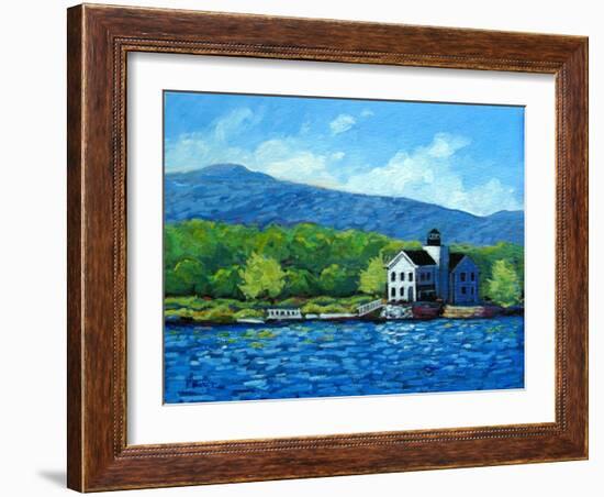 Saugerties Lighthouse on the Hudson River-Patty Baker-Framed Art Print