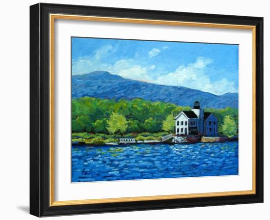 Saugerties Lighthouse on the Hudson River-Patty Baker-Framed Art Print