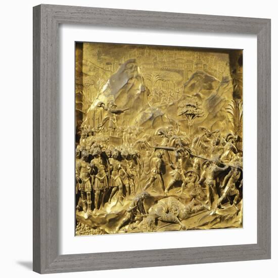 Saul and David, Detail Stories from the Old Testament-Lorenzo Ghiberti-Framed Giclee Print