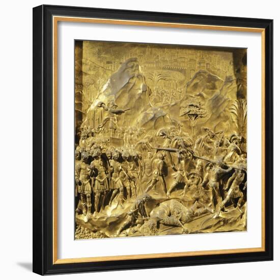 Saul and David, Detail Stories from the Old Testament-Lorenzo Ghiberti-Framed Giclee Print