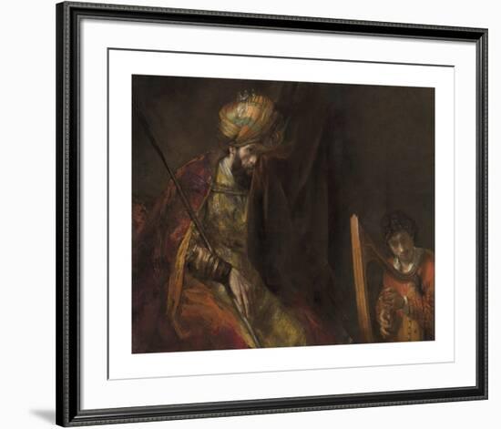 Saul and David-Rembrandt-Framed Premium Giclee Print