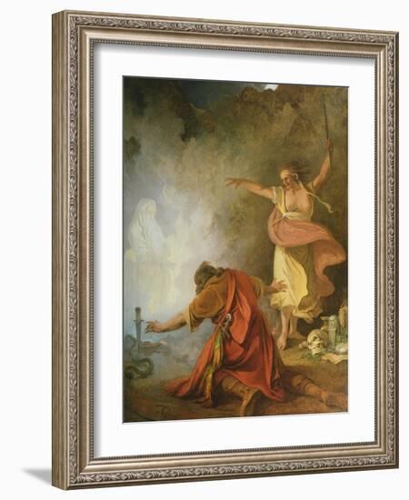 Saul and the Witch of Endor, 1791-Philip James De Loutherbourg-Framed Giclee Print