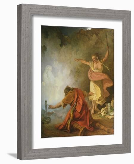 Saul and the Witch of Endor, 1791-Philip James De Loutherbourg-Framed Giclee Print