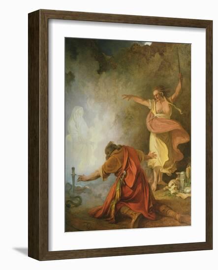 Saul and the Witch of Endor, 1791-Philip James De Loutherbourg-Framed Giclee Print