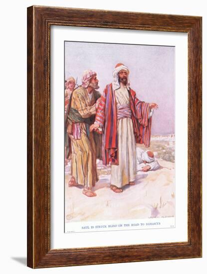 Saul Is Struck Blind on the Road to Damascus-Arthur A. Dixon-Framed Giclee Print