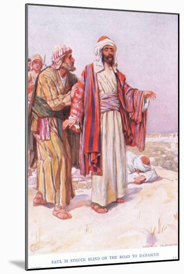 Saul Is Struck Blind on the Road to Damascus-Arthur A. Dixon-Mounted Giclee Print