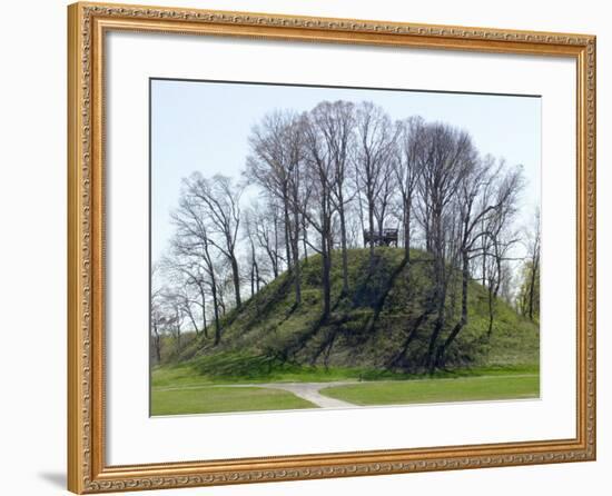 Saul's Mound, 72 Feet High, Largest Middle Woodland Mound Group in the U.S., Tennessee-null-Framed Photographic Print