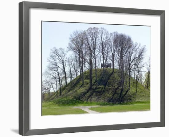 Saul's Mound, 72 Feet High, Largest Middle Woodland Mound Group in the U.S., Tennessee-null-Framed Photographic Print