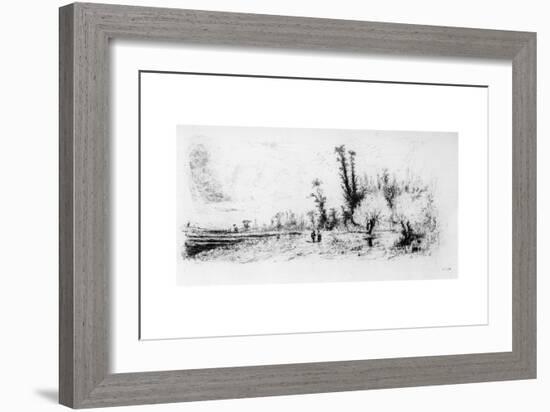 Saulaie Des Environs De Paris, C1820-1870-Paul Huet-Framed Giclee Print