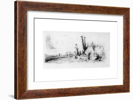 Saulaie Des Environs De Paris, C1820-1870-Paul Huet-Framed Giclee Print