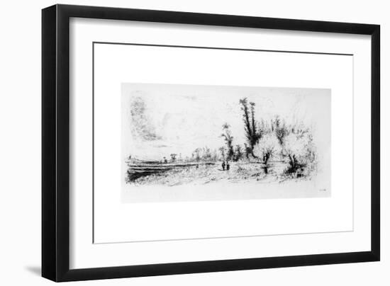 Saulaie Des Environs De Paris, C1820-1870-Paul Huet-Framed Giclee Print