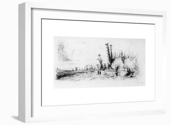 Saulaie Des Environs De Paris, C1820-1870-Paul Huet-Framed Giclee Print