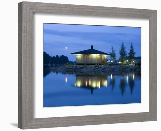 Sauna and Lake, Kuopio, Finland-Doug Pearson-Framed Photographic Print