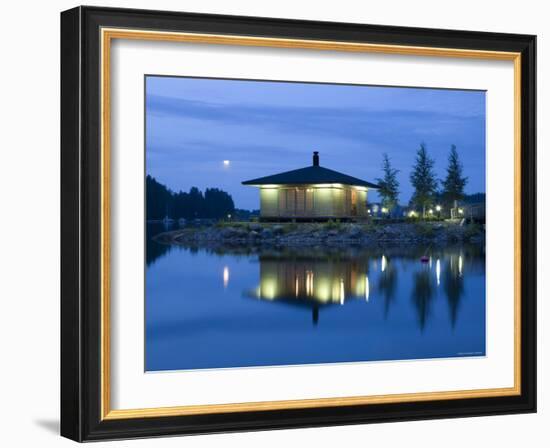 Sauna and Lake, Kuopio, Finland-Doug Pearson-Framed Photographic Print