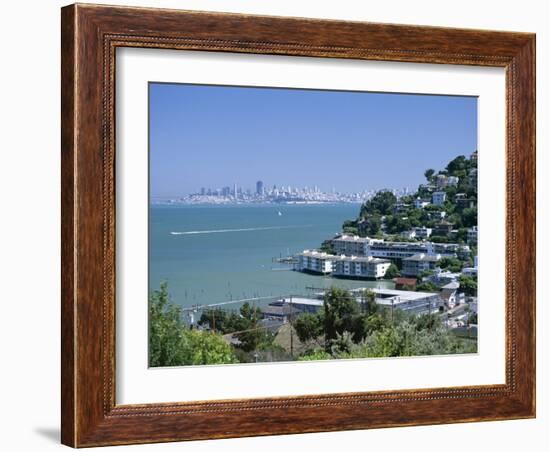 Sausalito, a Town on San Francisco Bay in Marin County, California, USA-Fraser Hall-Framed Photographic Print