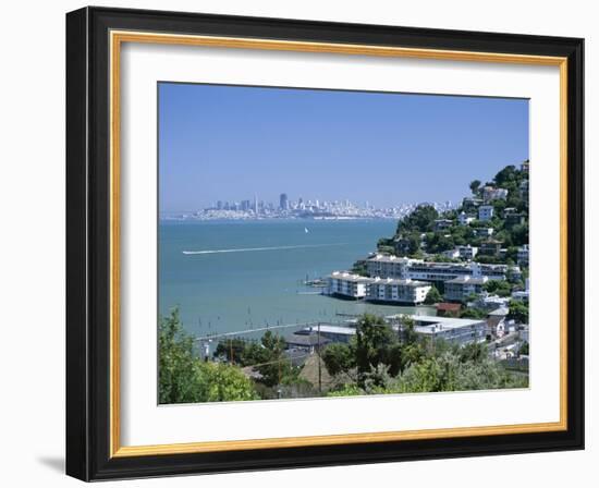 Sausalito, a Town on San Francisco Bay in Marin County, California, USA-Fraser Hall-Framed Photographic Print