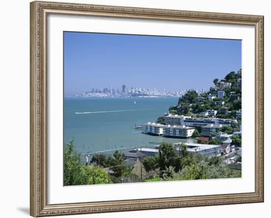 Sausalito, a Town on San Francisco Bay in Marin County, California, USA-Fraser Hall-Framed Photographic Print