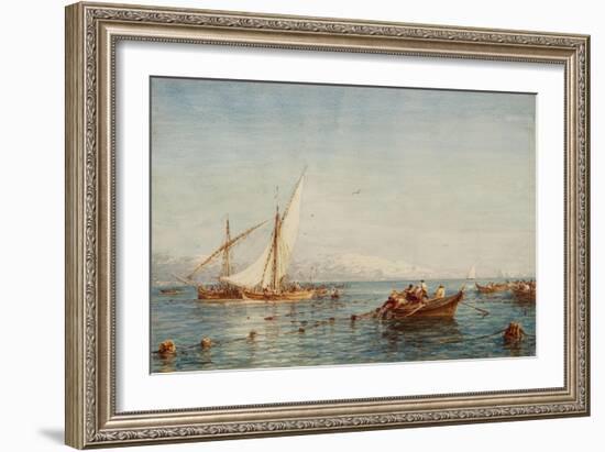 Sausset, environs de Marseille, la pêche au thon-Félix Ziem-Framed Giclee Print