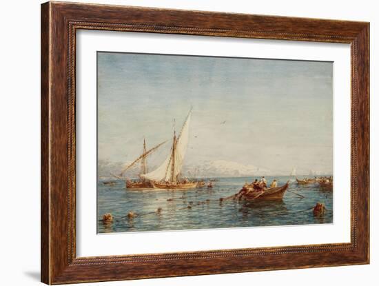 Sausset, environs de Marseille, la pêche au thon-Félix Ziem-Framed Giclee Print