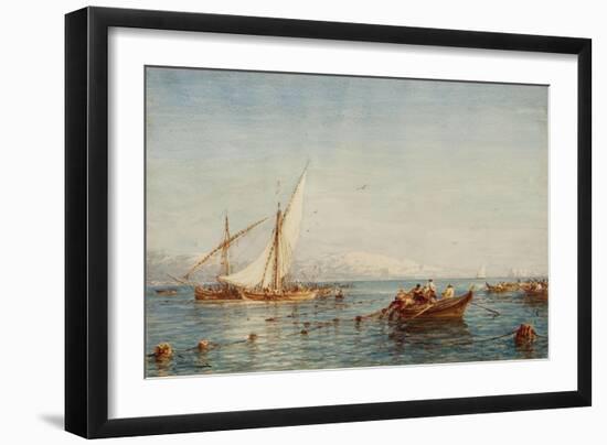 Sausset, environs de Marseille, la pêche au thon-Félix Ziem-Framed Giclee Print