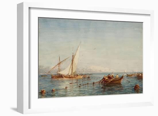 Sausset, environs de Marseille, la pêche au thon-Félix Ziem-Framed Giclee Print