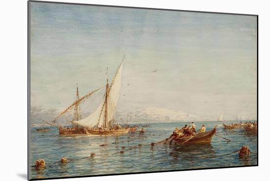 Sausset, environs de Marseille, la pêche au thon-Félix Ziem-Mounted Giclee Print