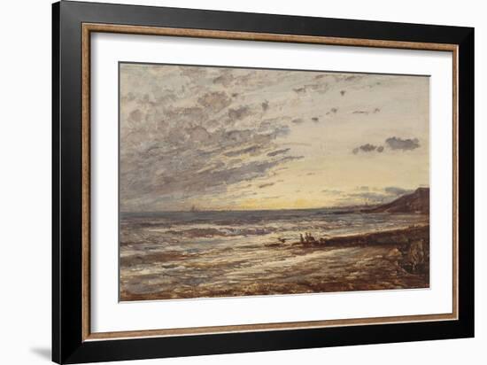 Sausset: le bord de la mer-Félix Ziem-Framed Giclee Print