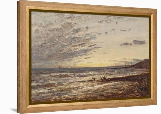 Sausset: le bord de la mer-Félix Ziem-Framed Premier Image Canvas