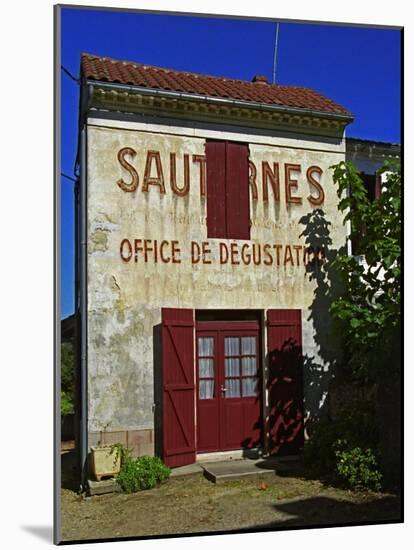 Sauternes Office De Degustation (Wine Tasting Office), Bordeaux, France-Per Karlsson-Mounted Photographic Print