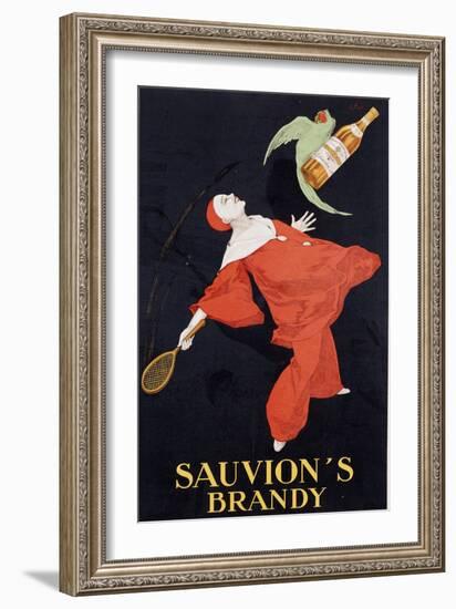 Sauvion's Brandy, 1925-Leon Benigni-Framed Giclee Print