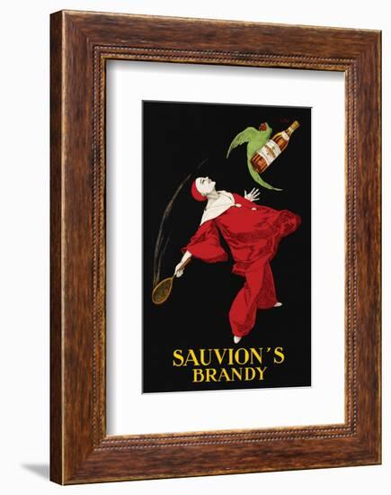 Sauvion's Brandy-Leonetto Cappiello-Framed Premium Giclee Print