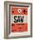 SAV Savannah Luggage Tag I-NaxArt-Framed Art Print