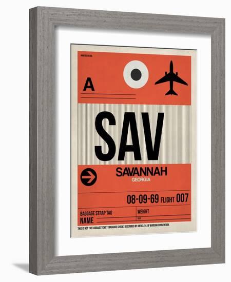 SAV Savannah Luggage Tag I-NaxArt-Framed Art Print