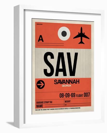 SAV Savannah Luggage Tag I-NaxArt-Framed Art Print